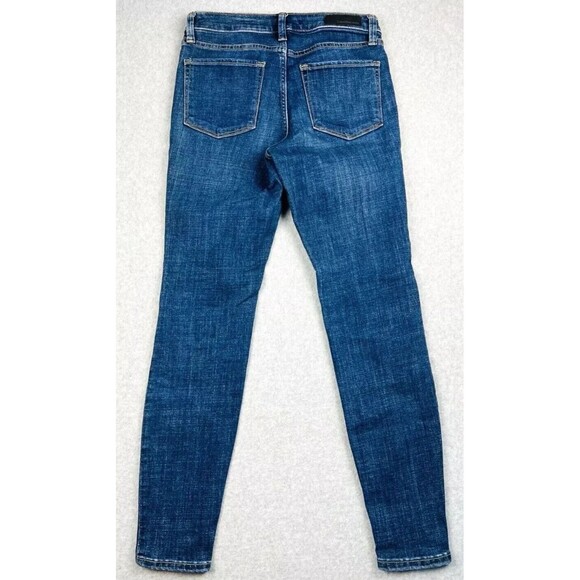 Calvin Klein Ankle Jeans Womens 4 High Rise Sandblast Wash Tapered Y2K Fit - Picture 2 of 13